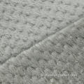 Tissu de couverture de flanelle Jacquard à double côté polyester